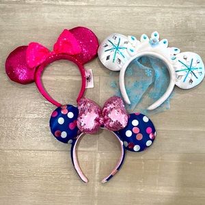 Three Minnie Mouse Ears